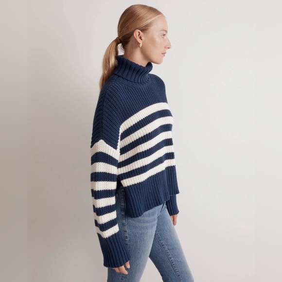 Madewell Wide Rib Turtleneck Sweater - Picture 3 of 12